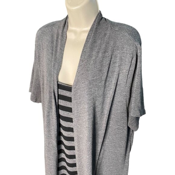 Forever Woman Sweater Dress One Piece Faux Jacket Wrap Pullover Plus Size 2 XL u - Picture 3 of 7